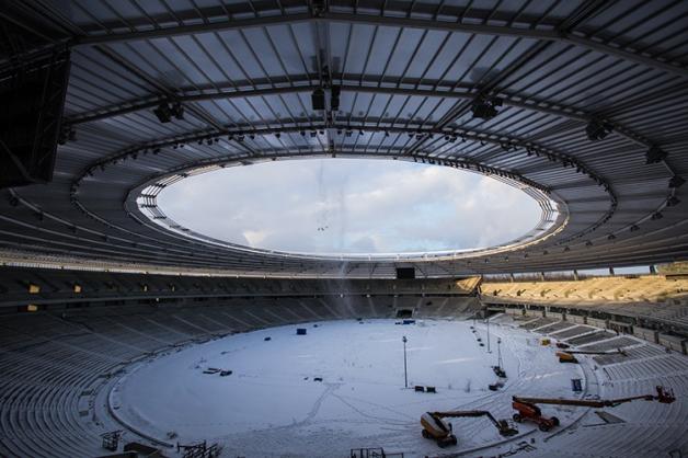 Duża waga bezpieczeństwa. Stadion Śląski odśnieżany 