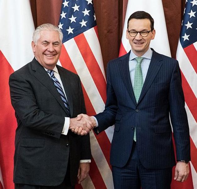[VIDEO] Spotkanie premiera Mateusza Morawieckiego z Sekretarzem Stanu USA Rexem Tillersonem