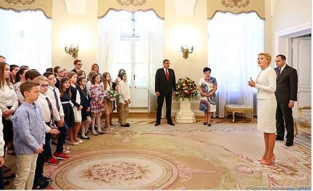 Polonijni uczniowie z USA u Agaty Kornhauser-Dudy