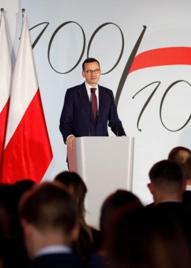 Mateusz Morawiecki na gali programu stypendialnego „100 na 100” im. Haliny Konopackiej i Ignacego Matuszewskiego