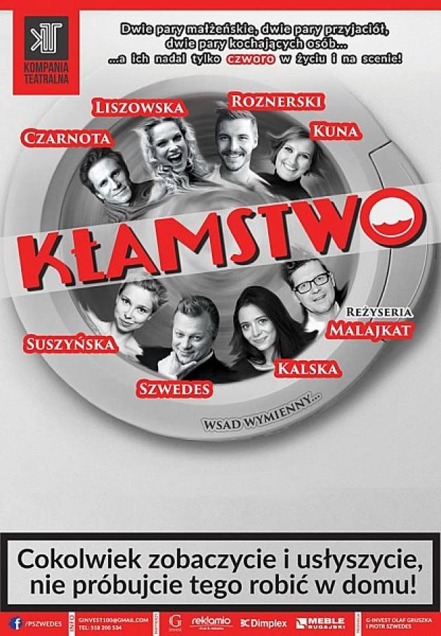 Spektakl pt. „Kłamstwo” w gwiazdorskiej obsadzie już 22 marca 2019r. w Jaworze