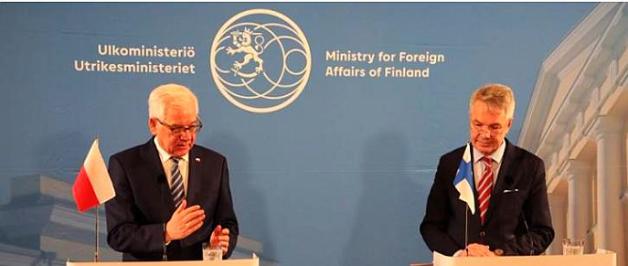 O bezpieczeństwie na Morzu Bałtyckim Minister Jacek Czaputowicz w Helsinkach