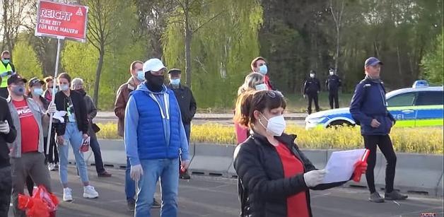 [VIDEO] Polacy protestują na granicy z Niemcami. Domagają się powrotu do pracy!