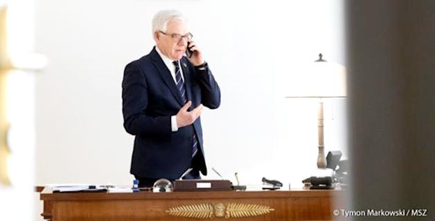 Rozmowa ministra Jacka Czaputowicza ze Svietłaną Cichanouską