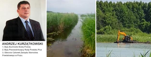 [VIDEO] Polityk Andrzej Kurzątkowski dewastuje przyrodę i teren gminy. Bez pozwolenia i bezkarnie