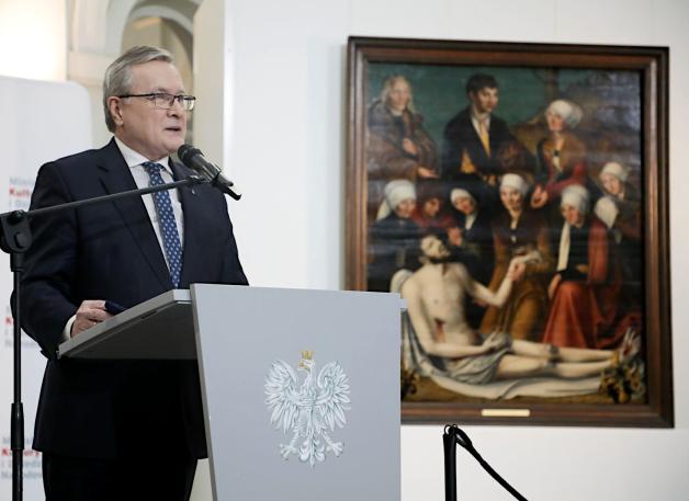 Opłakiwanie Chrystusa z warsztatu Cranacha starszego wróciło do Muzeum Narodowego we Wrocławiu ze Szwecji
