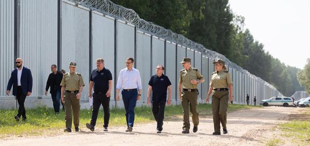 Zakończenie budowy fizycznej części zapory na granicy polsko-białoruskiej – wydarzenie z udziałem kierownictwa MSWiA