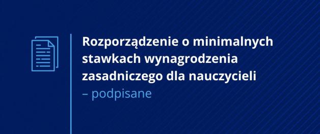 Minister Czarnek podpisał rozporządzenie o minimalnych stawkach wynagrodzenia zasadniczego dla nauczycieli