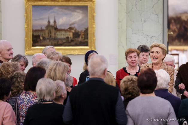 Spotkanie Pierwszej Damy z członkami Osiedlowego Klubu Seniora TRAMP w Wołominie