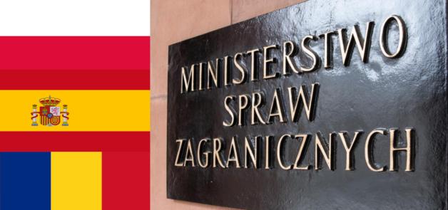Wspólna deklaracja po pierwszym spotkaniu trójstronnym pomiędzy ministrami spraw zagranicznych Rzeczypospolitej Polskiej, Rumunii oraz Królestwa Hiszpanii