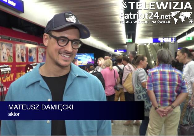 [VIDEO] Mateusz Damięcki: Film „O psie, który jeździł koleją” będzie mocno chwytał za serce. Jestem ojcem i doskonale rozumiem emocje bohatera, którego w nim gram