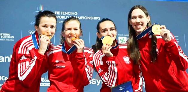 MŚ w Mediolanie: Polskie szpadzistki z tytułem Mistrzyń Świata po pokonaniu Koreanek i Włoszek! 