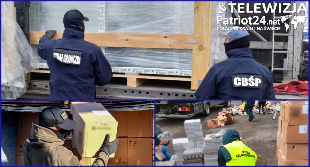 [VIDEO] W tirach próbowano przemycić ponad 35 mln papierosów