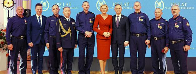 [VIDEO] Prezydent Andrzej Duda i obchody 105. rocznicy powołania Straży Ochrony Kolei