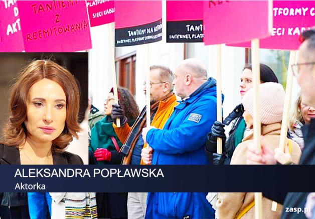 [VIDEO] Aleksandra Popławska: Tantiemy z internetu to są zarobki za naszą pracę i nam się należą. W Europie wszyscy powinniśmy działać na podobnych prawach
