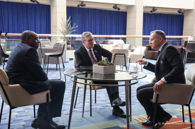 Spotkanie Prezydenta RP Andrzeja Dudy z Premierem Wielkiej Brytanii w Waszyngtonie