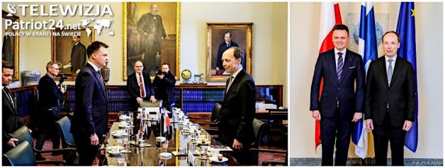 [VIDEO] Marszałek Sejmu Szymon Hołownia o bezpieczeństwie w Finlandii