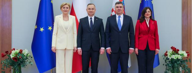 Szczytu Inicjatywy Trójmorza w Warszawie oraz Szczytu NATO w Hadze – to główne tematy  rozmów Prezydentów Polski i Chorwacji